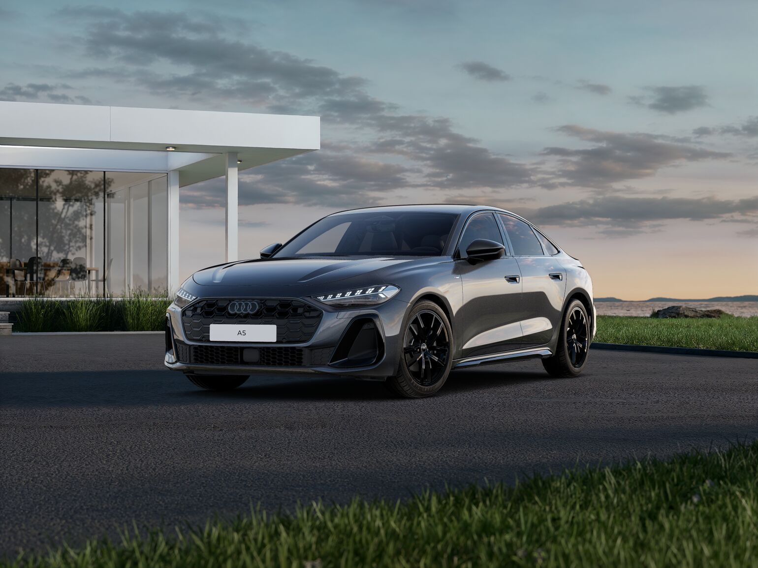 A5 Sedan Black line